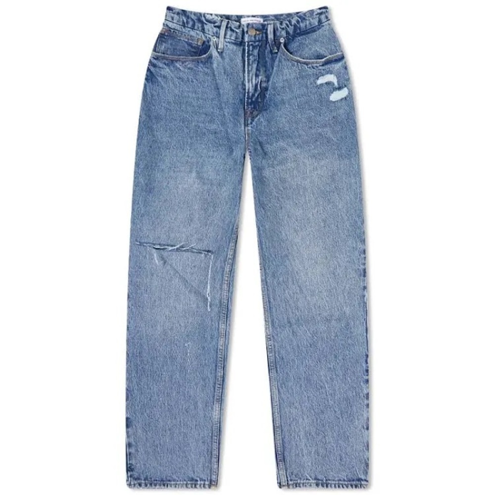 NWT Good American Good 90s Duster Straight Leg Jean in Blue950 - Picture 8 of 8